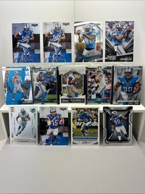 Calvin Johnson/Stafford/Suh/Tate Lions lot of 13